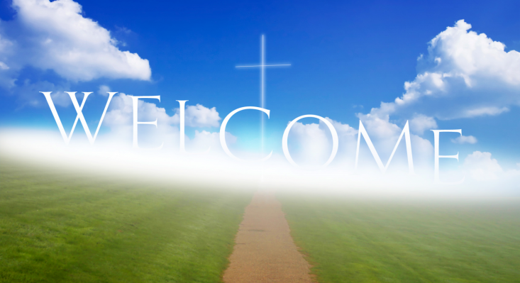 spring welcome to church backgrounds